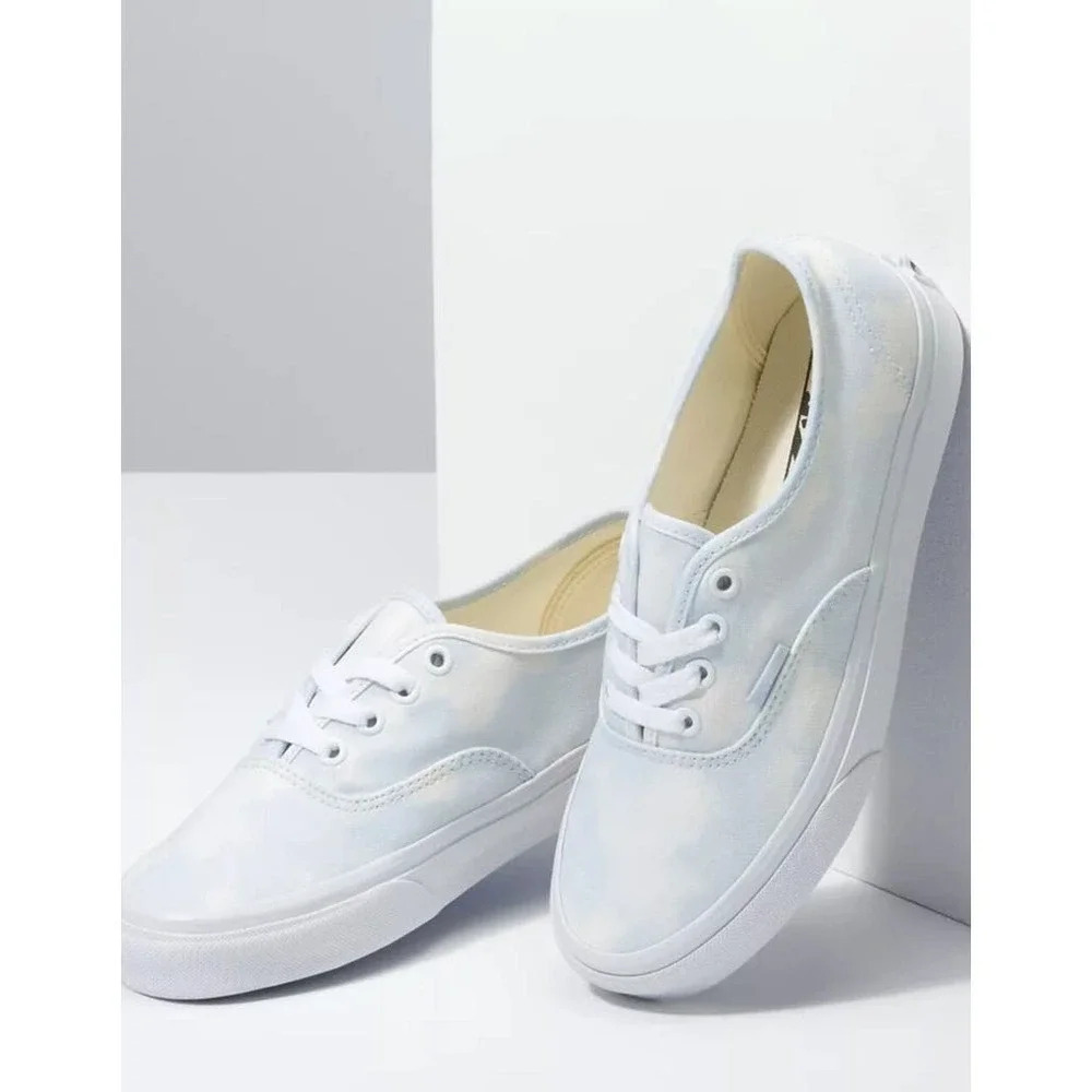 Vans Authentic Bleach‎ Wash Low-Top Lace-Up Sneakers Women's Size 6